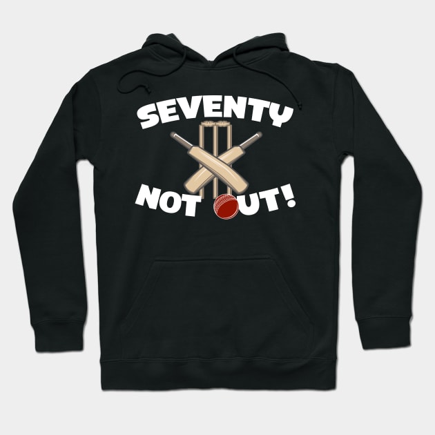 Seventy Not Out Hoodie by thingsandthings